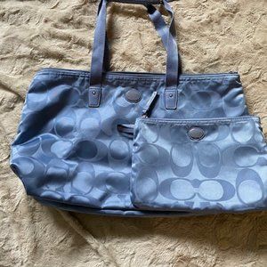 Coach Signature Nylon Packable Weekender Tote